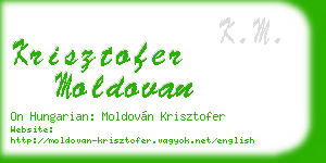 krisztofer moldovan business card
